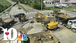 KUB crews working overnight to fix water main break