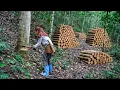 Lagu An Axe, a Dream: The Girl Chopped Trees to Make Pillars for Her Dream House Deep in the Forest
