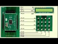 Interface a 4X4 keyboard and display the key code on LCD using LPC2148-Part-1 IV Sem - VTU