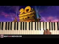 Download Lagu HOW TO PLAY - 20th Century Fox Intro (Piano Tutorial Lesson)