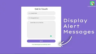 How to display Alert Message in Contact Form on Submit CodeSmoker