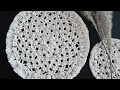 DIY Macrame Tablecloth Coaster Macrame lace tutorial