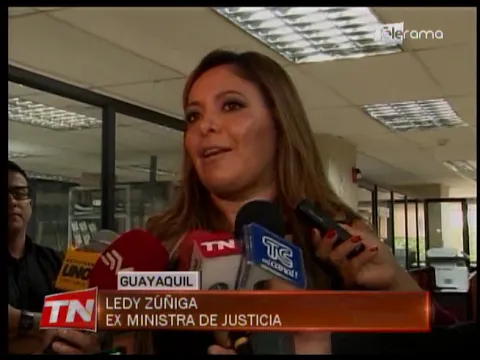 Ex Ministra Ledy Zuñiga rindió versión en caso Valdiviezo