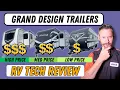 RV tech reviews Grand Design Reflection Imagine Transcend Travel Trailers
