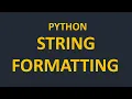 F-String Formatting Rounding Percentage Alignment Explained