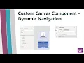 PowerApps Component Framework PCF - Custom Navigation Component