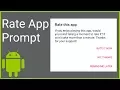 How to Create a Rate Me Dialog with the Android-Rate Library - Android Studio Tutorial
