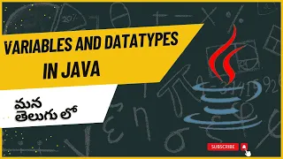 Variables and DataTypes in JAVA JAVA Tutorial Telugu tutorial
