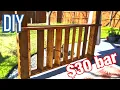 CHEAP EASY Backyard Patio Bar DIY Build for 30 vlog 2020