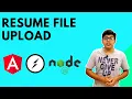 Resume incomplete file upload using Socket Angular and Node js