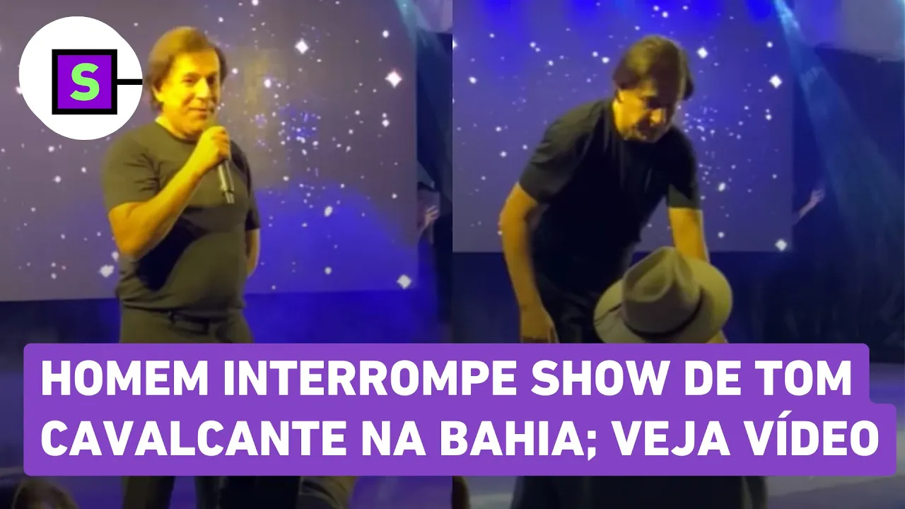 Homem interrompe show de Tom Cavalcante na Bahia: 'Não toque nas igrejas'