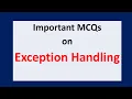 MCQs on Exception Handling