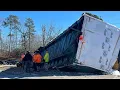 I-20 wreck topples mobile home into median in Aiken County