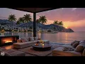 Mellow Bossa Nova Jazz Seaside Lounge – Groovy Jazz Reflection Beneath The Sunset Ocean Sky