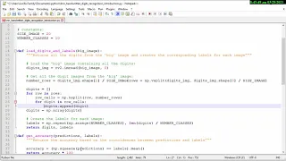 PYTHON OPENCV Handwritten digits recognition using KNN and raw pixels as features