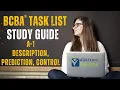 Description Prediction Control A-1 BCBA Task List Study Guide Questions ABA Exam Review