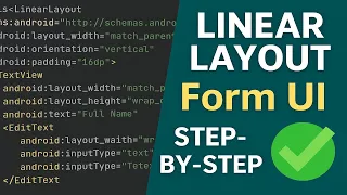Linear Layout Create a Simple Form UI in Android Studio