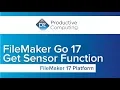 FileMaker Go 17 Get Sensor Function GetSensor