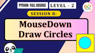 Pygame Tutorial MouseDown Draw Circles - Bring Your Game to Life Python Full Course