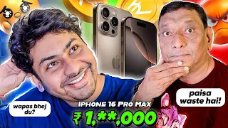 DYNAMO'S DAD UNBOXING 16 PRO MAX | ANGRY REACTION 😠