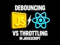 Debounce vs Throttle - Interview Must Know JavaScript Performance Tips