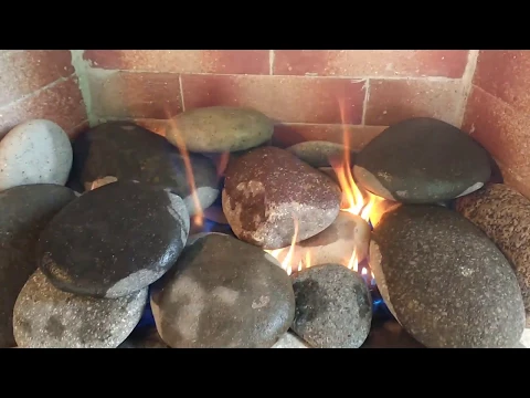 Download MP3 Estufa Con Piedras Con Fuego Para Hogares A Gas Chimenea