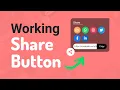 How to make a share button html Awesome button effect CSS Modern web Coding Tutorial
