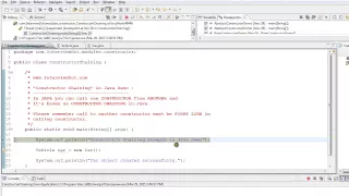 TAMIL CONSTRUCTOR CHAINING IN JAVA EXAMPLE DEMO
