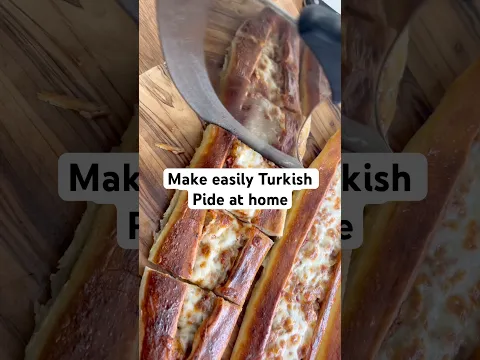 Turkish pide so easy it's almost cheating #foodshorts #homecooking #easyrecipe
