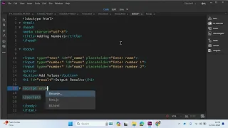 JavaScript Tutorial 17 - Functions Buttons Inputs External JavaScript File