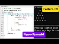 C Pattern Program Print Upper Pyramid of Stars Using For Loop