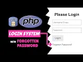 Build A Login System in PHP With C PDO Includes Forgotten Password