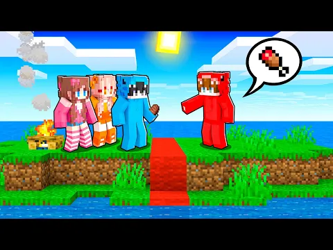 Video Thumbnail: Mis Amigos Dividieron la ISLA por la MITAD en Minecraft!