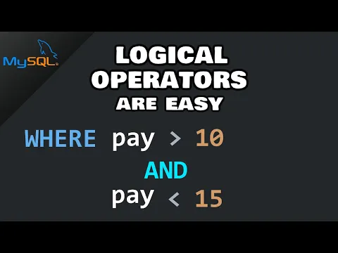 MySQL logical operators are easy - YouTube thumbnail
