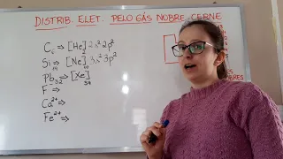 1° ano - Distribuição eletrônica usando o gás nobre cerne