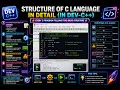 C Program Structure Explained for Beginners C Programming Tutorial