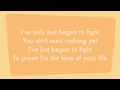 Download Lagu Natalia - I've only begun to fight lyrics