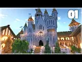 Minecraft How to Build a Medieval Castle Huge Medieval Castle Tutorial - Part 1