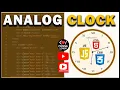 How to Creating Basic Analog Clock Using HTML CSS JavaScript - Coding Lovers