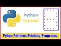 Python Pattern Printing Programs To print alphabet Symbol B by Durga Sir