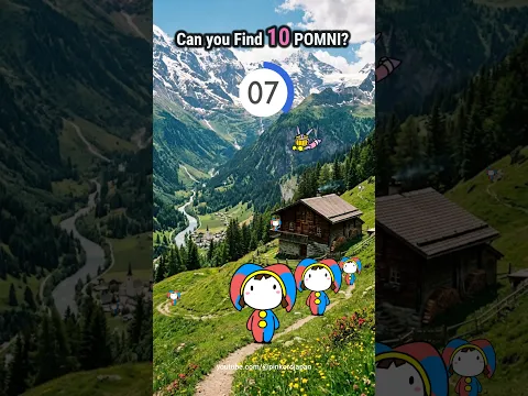 Can You Find All 10 POMNI?… If You Can🤩🤩 #challenge #spotchallenge #fun #interactivegame