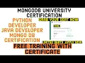 Python Java MongoDB Free Training With Certificate Free Course With Project And Certificate