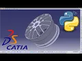 Automatic car wheel rim in CATIA using Python scripts PyCATIA