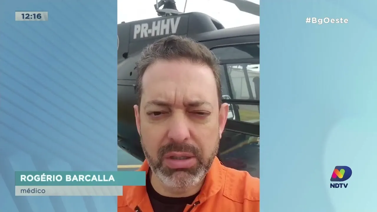 Caminhão colide no Posto de Saúde do Distrito de Nova Teutônia em Seara