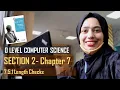 7 5 1 Length Check Types of Validation CHAPTER 7 SECTION B O Level Computer Science