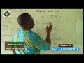 BASIC 6 MATHEMATICS LESSON ONE