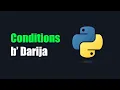 Python b darija man zero Conditions
