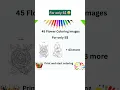 45 Printable Flower Coloring Pages for only 5