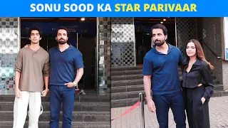 Sonu Sood, Wife Sonali & Son Ishant SPOTTED! Cheddi Singh Ke Star Parivaar Ki Movie Date!
