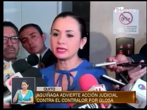 Aguiñaga advierte acción judicial contra el contralor por glosa